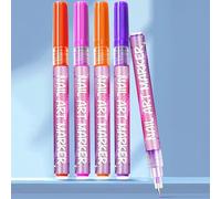 Nail Paint Pens - Quick-Drying 12-Color Fine Tips Nail Color Pens,Professional Salon Manicure Tools for Indoor Traveling Business Trip School Party