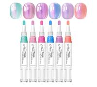 Nail Paint Pens - Six Color High Shine Quick Dry nail arts Markers Set