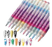 Nail Paint Pens - Vibrant Color Assortment Kit, Easy Application Supplies, Accessories , Fluid Flow Ink Technology for Work Detail
