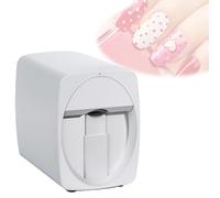 Nail Painting Machine, Portable 3D Nail Painting Machine, Over 1000 Pictures Support WiFi/DIY, DIY Nail Printer Control Through Mobile App, 30s Done(White)