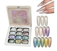 Nail Patting Gel Palette 12-Color Manicure Art Accessories | Gradient Patting Nail Palette for Women Wife Mom Home, Beauty Salon, Travel, Vacation, Parties
