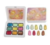 Nail Patting Gel Palette 9-Color Glitter Manicure Cosmetics