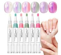 Nail Pen Set - 6 Color Quick Dry High Shine Nail Pens, No UV Lamp Re | No Coat Nail Gel Pens For Girlfriends Women Wife Home Salon Holiday Prom Wedding Dating Party