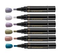 Nail Pen Set for Precise Lines, Gel Paint Pen with Fine Brush Tip (0.5 mm), Dries in 60 Seconds, 8 ml Contents Per Pen, Nail Polish Pen Set for French Tips, Floral Pattern and Gradient Nails