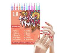 Nail Pen Set,Waterproof Fine Tip Long-Lasting | Nail Liner Pens Painting Marker Kit,for Drawing Painting Dotting Crafts Girls Kids Teens Adults Beginners Beauty