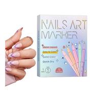 Nail Pens 12 Colors Quick Dry Manicure Design Tool