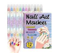 Nail Pens | 12 Colors Quick Drying - Dotting Markers Fingernail Design For Women, Girls, Wives & Girlfriends | Perfect Holiday, Christmas, Birthday Parties, Home Salon Use Or As A Gift Your Daug
