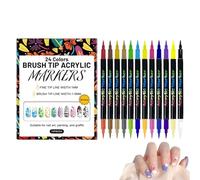 Nail Pens - 12 Pieces Double End Tools | Nail Dotting Pen | For Beginners, Women, Art Students and Hobby Lovers