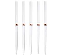 Nail Pens 5 Pieces Portable Quick-Drying Multi-Size Dotting Marker Drawing Painting Pen Set for Manicure Decorating Lining Tracing Creative at Home DIY Salon Party Travel Tools