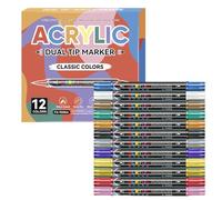 Nail Pens, Double-Ended Long Lasting 12 Colours | Nail Painting Drawing Markers - For Dotting Art Women Teens Adults Beginners Salon At Home