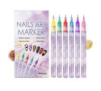 Nail Pens - Markers Fine Tip Quick Dry with Fluid Color Flow Beauty Tools for Creative Manicure Nail Design Accessories Paint Pens