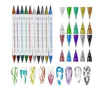 Nail Pens Quick Dry, Dual-Ended Manicure Tool | Nail Dotting Point Liner Pen - for Women Ladies Beginners Professionals Mothers Home Salon Party Special Events Creative Projects