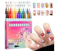 Nail Pens - Quick Dry Markers | Manicure Drawing Pens Precision Pointing Tools For Teenage Beginners Creating At Home, Party Projects