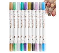 Nail Point Graffiti Pens, Nail Painting Pens,10X Drawing Craft Nail Manicure - Doodling Salon Home Sails Belley For Girlfriend Marking Solution Wife