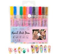 Nail Policy - Think of Acrylic Paint for Nails, Arts of Enamel Art of 12 - Dissolved Waterproof Nails | Higher 0.5 mm Graffiti Drawing Marker Set for Details