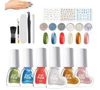 Nail Polish,1 Set Manicure Crafting Supplies | Fingernail Polish Gel,for Mother Girlfriend Wife Salon Wedding Gathering Beach Travel Dating Commuting