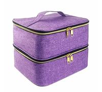 Nail Polish Bag, Polyester Pretty Nail Polish Case, Portable Nail Polish Storage, Multipurpose Nail Polish Case Organizer for Manicure Tools, Cosmetic, Nail Gel, Nail Files, Nail Polish Remover