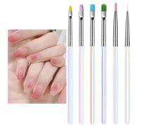 Nail Polish Brush - Gel Nail Brush, Dotting Stamp Pen Set for Nail Polish Art Application Beginners and Advanced Users