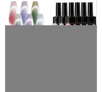 Nail Polish Gel Set, Color Changing Gel Nail Polish Kit, Magnetic Manicure Art Easy Application Cosmetics for Beginners Professionals Wedding Commuting