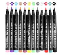 Nail Polish Hangings - Dog Nail Polish | Pet Nail Coloring Pen | Stylish Puppy Claw Art | 12 Colorful Pet Supplies Dry Fast & Non T