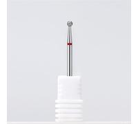 Nail Polish Head, Pre-treatment/Exfoliation/Deburring Tool, Diamond Round Polish Bit(Red(f),2mm)