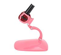 Nail Polish Holder, Fingernail Painting Tools Hands Free Nail Polish Bottle Holder, Anti-Spill Nail Polish Base Pedicure & Manicure Accessories with Wide Base - Pink