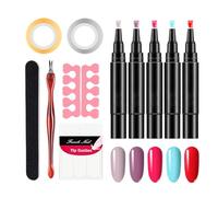 Nail Polish Kit - Nail Gel Pen, Nail Polish Quick Dry | Durable Nail Polish Art - Beauty Gifts, Gel Polish with Light Base High Shine Vivid Nails Gel Equipment Manicure Tools