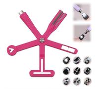 Nail Polish Magnet, 2026 NEW 8 in 1 Cat Eye Magnet,Portable DIY Ease Just Swipe Transformer, for Home DIY & Salon Use, Create Salon Looks Easily (pink)