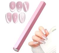 Nail Polish Magnet Pens, Cat Eye Nail Magnet Double-Head Nail Art Magnet Strong Magnetic Wand Hexagonal Nails Art Tool Magnetic Sticks for Cat Eye Nail Manicure Design DIY Salon Home