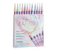 Nail Polish Marker Set Craft Color Paint Pens Drawing Tools | Salon Quality Vibrant Pigments Quick Dry with Girls Adult
