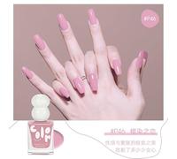 Nail Polish - Nail Varnish - Quick Dry & Long Lasting Nail Varnish - No Need Cure Sakura Pink Nail Polish Natural Light pink Chip Resistant Women Girls DIY Manicure (Pink, One Size)