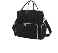 Nail Polish Organiser 70/48/30bottles Nail Polish Storage Bag Essential Oil Bag Portable Cosmetic Nail Care Kit Tool Storage Box Double Layer Storager(L-Black)