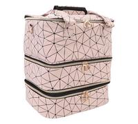 Nail Polish Organizer Bag 84 Bottles 3 Layers Detachable Nail Kit Storage Case Nail Tool Shoulder Bag for Makeup Tools Toiletries Professional Artists
