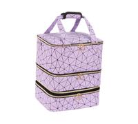 Nail Polish Organizer Case 3 Layer PU Portable Perfume Brushes Cosmetic Case