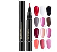 Nail Polish Pen,Nail Varnish Pens,8ml Fast Dry Nail Pens Set,Coloful Varnish Pens for Nails,Quick Drying Nail Pens Gel Polish for Women, Girls Friends Family- 1/12color