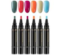 Nail Polish Pen Set With Uv Light，3 in 1 Gel Nail Polish Pen，One Step Gel Nail Polish 3-In-1 Pen，Soak off UV LED Nail Varnish Nail Tools