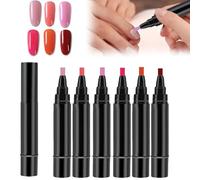 Nail Polish Pens,Nail Pens,3 In 1 Gel Nail Polish Pen, Nail Polish Pen Set,36 Color Nail Polish Gel Pen 8 Ml,One Step Nail Gel Pen,Nail Varnish Nail Tools,for Real Nail,For Girls & Women (C)