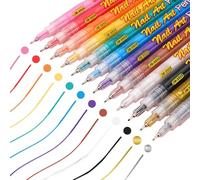 Nail Polish Pens | Professional 12 Colors Acrylic Paint - Quick-Drying Nail Doodle Pens - for Practice Professional Salon Party Girls Women Teens Mothers Holiday Summer Spring