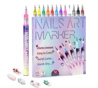 Nail Polish Pens, Quick Dry Long Lasting Portable Beauty Tool | Kids Nail Polish Markers | for Women Teens Mothers Practice Salon Home Party Holiday Summer Spring Wedding Daily