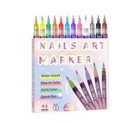 Nail Polish Pens, Quick Drying and Smudge-proof Liner, Pack of 12, Gel Nail Polish Art Pens, for Children, Girls, Adults, Beginners, Fingernail Canvas Art, Craft Supplies, Salon Home