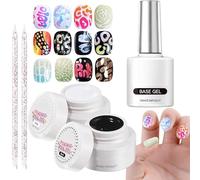 Nail Polish - Professional Base Coat - White Black Gel Nail Polish | for Indoor Home Business Trip School Travel Outdoor Friend Sister Girlfriend Wife