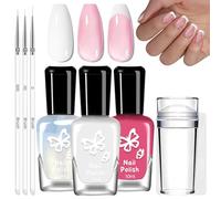 Nail Polish, Quick-Drying, Water-Based Nail Polish for Beginners, DIY, Long-Lasting Chip Resistant Colour Polish for Women, Nail Art