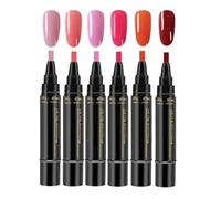 Nail Polish Set - Complete Collection London Box Long Lasting Shimmer Water Based No Marker - 6-Piece Quick Drying Long Lasting Beauty Products Kids Nail Polish Pens