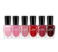 Nail Polish Set, Glitter Green Nail Polish Quick Dry Long Lasting Nail Varnish - Water Based No Need Cure Nail Gel Polish Non-Toxic Breathable for Home Nail Art (Nude Pink Red)