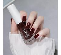 Nail Polish,Shiny Cherry Red Nail Polish,60 Seconds Fast Drying And Long-Lasting,Water Based Holographic Pink Nude Color Nail Polish&No Ultraviolet Radiation,At Home Diy Nail Art (Cherry Red, 10ml)