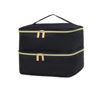 Nail Polish Storage Bag Holds 30 Bottles for Travel,Black 24x20x18cm