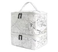 Nail Polish Storage Bag, Nail Organisers Storage Bag with Double Layer Design, Lightweight Portable Travel Lamp Supply Bag for Friends, Families, Families, White, see description, See description