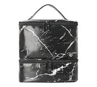 Nail Polish Storage Bag, Nail Organisers, Storage Bag with Double Layer Design, Portable Travel Bag, Lamp Supply Organiser, Lightweight for Lovers, Families, black, see description, See description