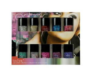 Nail Polish Varnish Coat Glitter Shimmer 10 Piece Technic Tinsel Town Collection