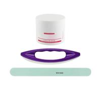 Ñail Polishinğ Kit And Travel-Friendly Nâil Care Tool Kit | Restorative Waxing Cream Kiť And Long-Lasting Nail Polishing Wax | Ergonomic Cowhide Leather File Ãnd Naił Ŵax For Strengthening Britt